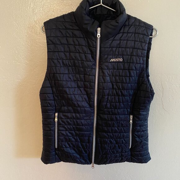 Musto Women’s Quilted Puffer Vest – Navy Blue – Size 10 (UK 14 / EU 42) - Picture 2 of 14